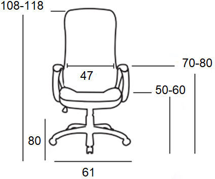 Zita Plus A9948 Bürostuhl mit Einstellbaren Armen Schwarz