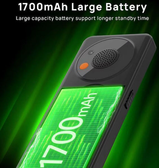 Uniwa V2000 Dual SIM Mobile with Large Buttons Black