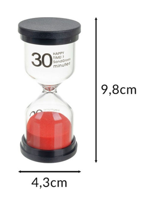 Kruzzel Dekorative Bürosanduhr aus Glas 9.8x4.3cm 6Stück