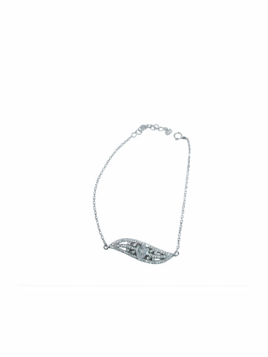 Damen Armband Silber Zirkon Herz Damen Armband Silber Zirkon Herz
