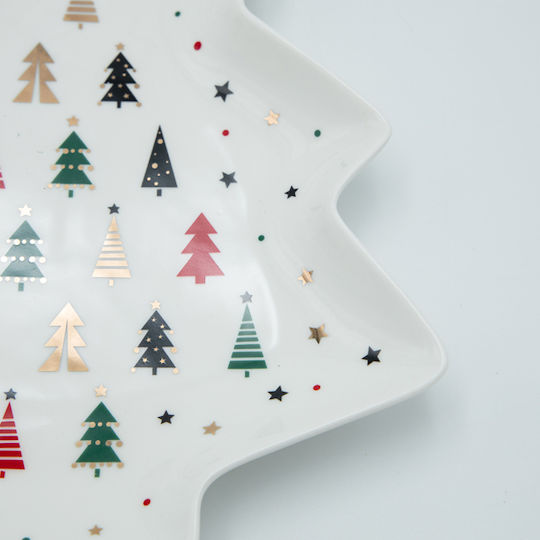 Eurolamp Platters with Little Trees 2 Pieces
