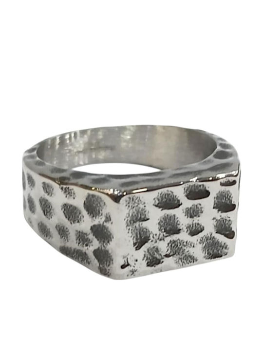 Kalliopi Silver Herren Ring aus Stahl
