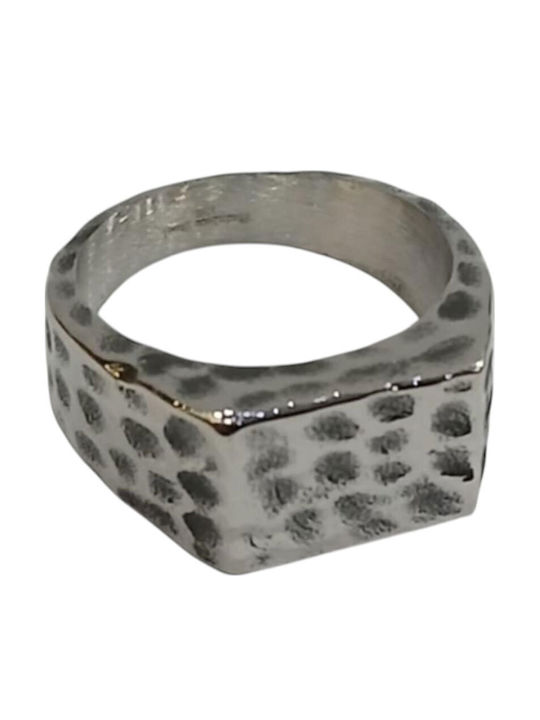 Kalliopi Silver Herren Ring aus Stahl