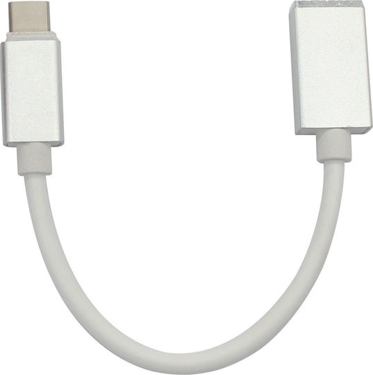 VCOM Regular USB 2.0 Cablu USB-C bărbătesc - USB-A female Alb 0.2m