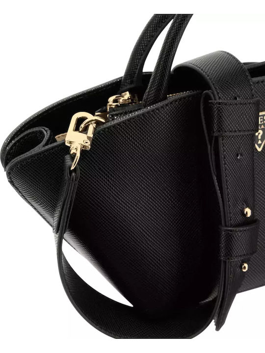 Bolena Saffiano Damen Satchel Tasche Schwarz