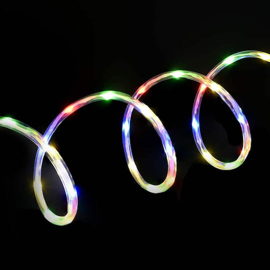 Christmas Light Tube RGB Battery 2400 Light Bulbs Programmable 100m IP44