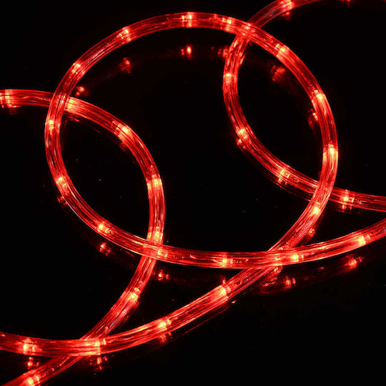 Christmas Light Tube Red Battery 480 Light Bulbs Programmable 20m IP44