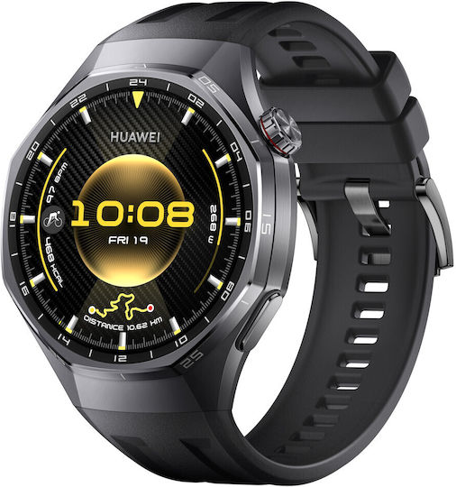 Huawei Watch GT 6 Pro Titanium 46mm Waterproof with Heart Rate Monitor (Black)