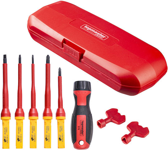 Topmaster Set 8 Electrician VDE 1000V Screwdrivers
