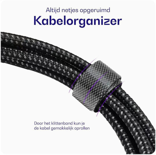 Buddi Regular USB 2.0 to micro USB Cable Μαύρο 2m 1τμχ