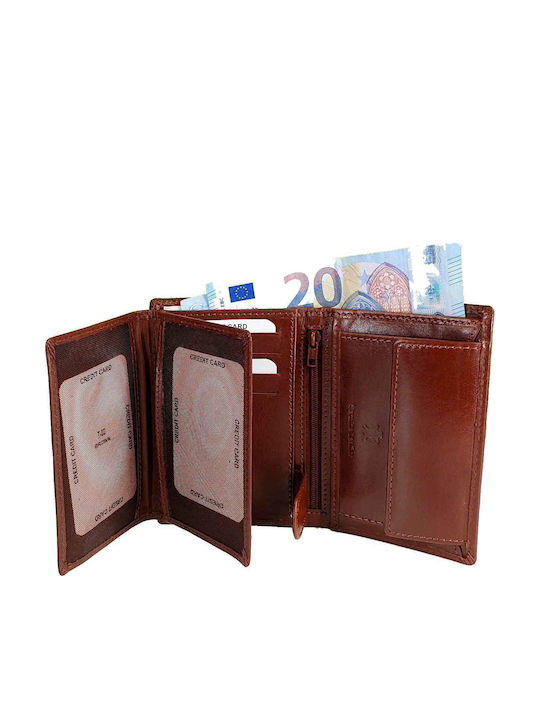 Portofel bărbătesc Clasice cu RFID Maro