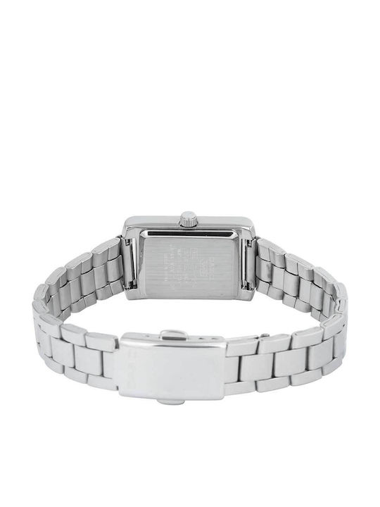 Casio Collection Γυναικείο Ρολόι 21mm Μπαταρίας με Μεταλλικό Μπρασελέ