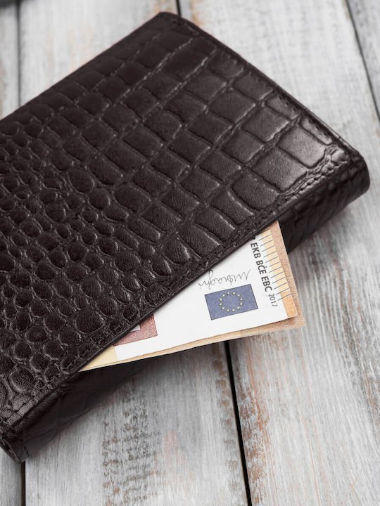 Klein Leder Damen Geldbörse mit RFID Braun