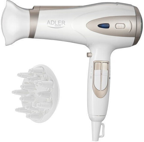 Adler Ionic Hair Dryer with Diffuser 2200W