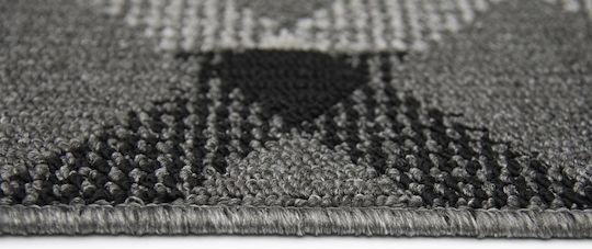Rutschfester Flur Maggie Grau-Grau 80x300