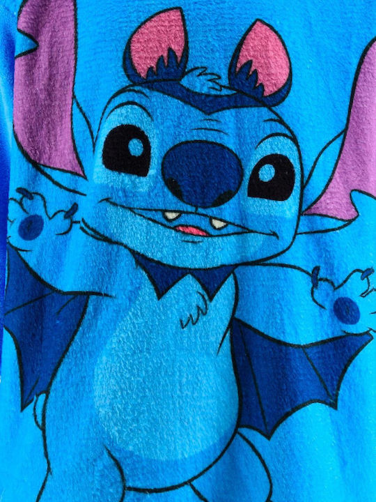 Superheroes Halat pentru copii De iarnă Fleece Blue Stitch