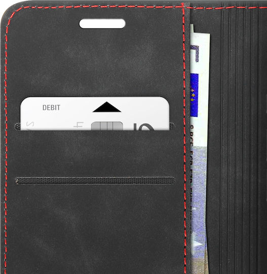 Tactical Xproof Книга Кожа / Пластмаса Черен (iPhone 17)