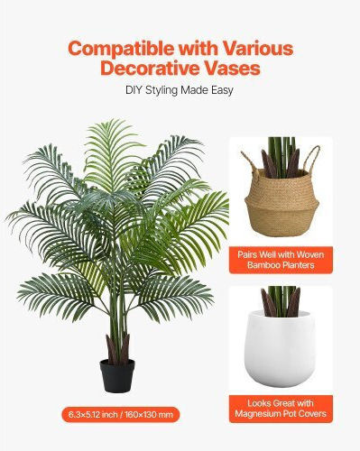 Arbore Artificial de Exterior Palmier White 152.4cm Vevor