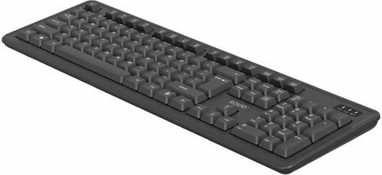 Savio KB-03 Безжично Комплект клавиатура и мишка Английски US Сив