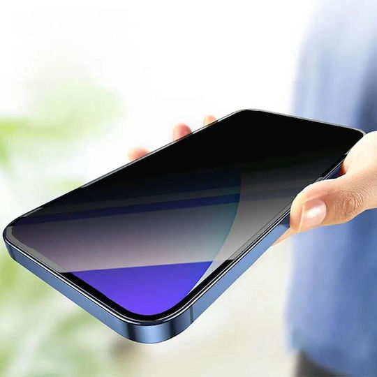 Lemontti Vollflächiger Datenschutz Tempered Glass Displayschutzfolie Samsung Galaxy S25 Plus Schwarzes