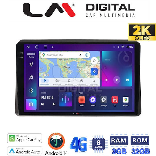 LM Digital Car Audio System for Opel Movano Renault Master Nissan NV400 2020 (Bluetooth/USB/WiFi/GPS/Apple-Carplay/Android-Auto)
