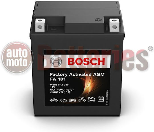 Bosch Battery Fa101 AGM Factory Activated YTX7L-BS