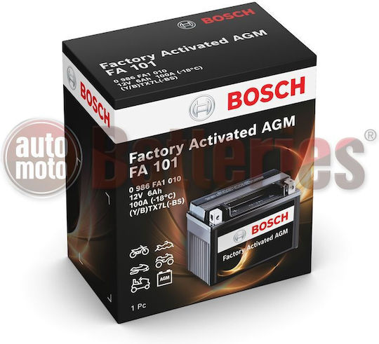Bosch Battery Fa101 AGM Factory Activated YTX7L-BS