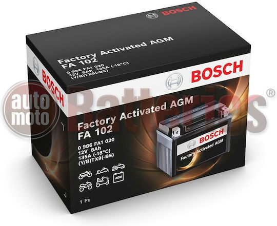 Bosch Battery Fa102 Agm Factory Activated Ytx9-bs