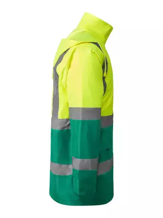 Roly Merak Jachetă de lucru Reflectantă cu glugă Verde