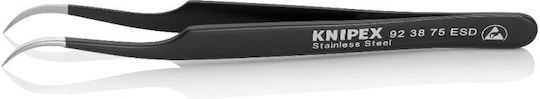 Tweezers Set 5 Pieces Black Universal Esd Precision Case Roll 92 00 01 Esd Knipex 92 00 01 Esd