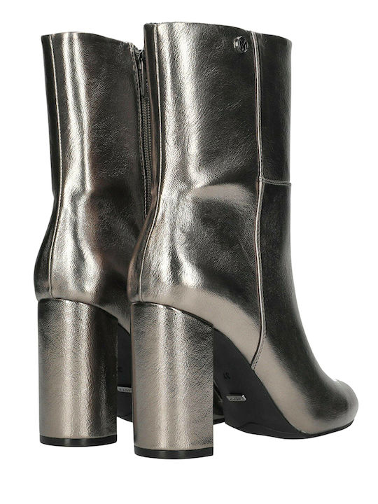 Stiefeletten Damen Silber
