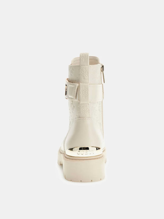 Stiefeletten Damen Weiß