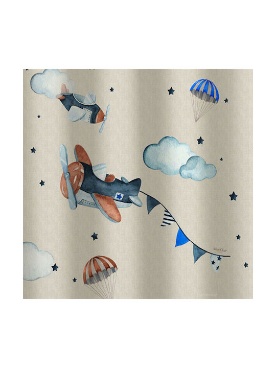 Saint Clair Kids Grommet Top Curtain Demo Beige 1752030121003 160x240cm