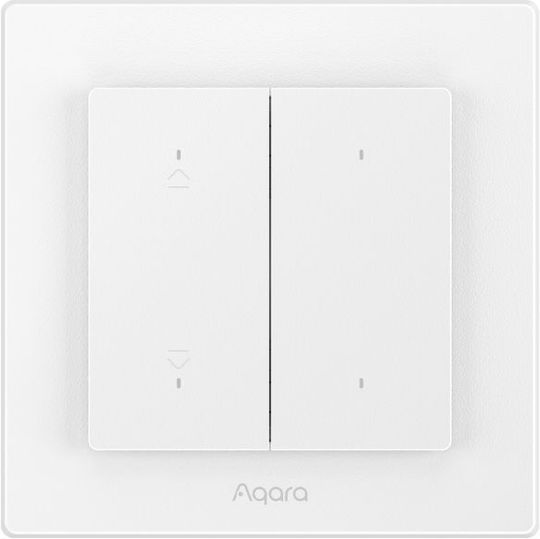 Aqara H2 Wall Switch Rolling Shutters Two-Way with Frame White