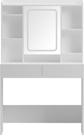 Efilia White Shade 90x40x145cm Makeup Dressing Table