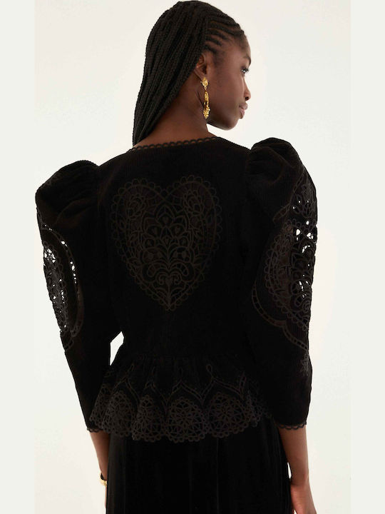 Damen Bluse Black