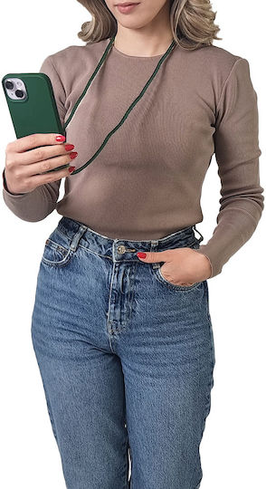 Калъф Силикон Каишка Carryhang Sonique Xiaomi Xiaomi 14t Тъмнозелен