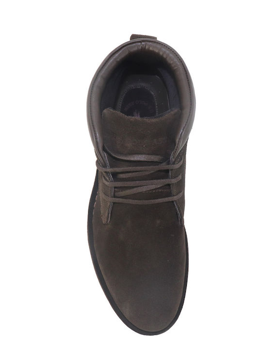 Leather Brown Men's Boots