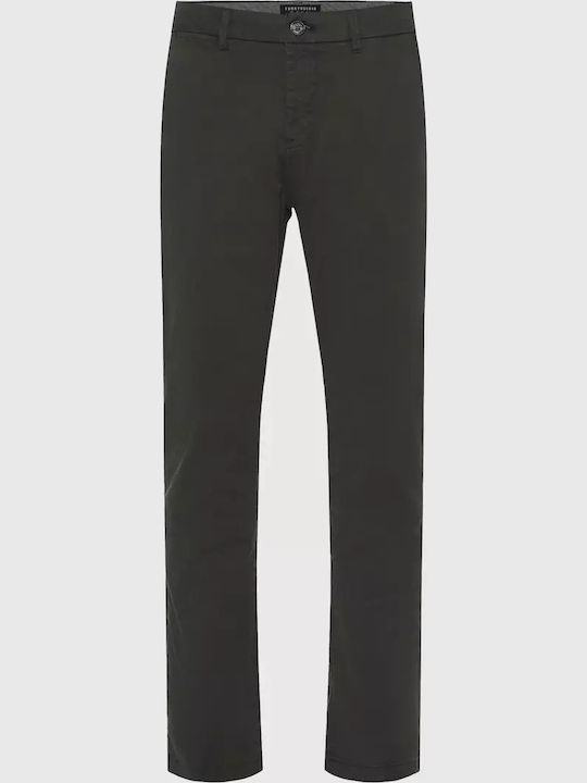 Παντελόνι Chino Ελαστικό σε Κανονική Εφαρμογή Dark Grey