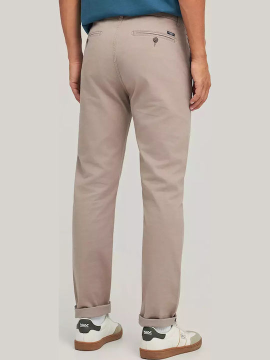 Παντελόνι Chino Ελαστικό σε Κανονική Εφαρμογή Dark Grey