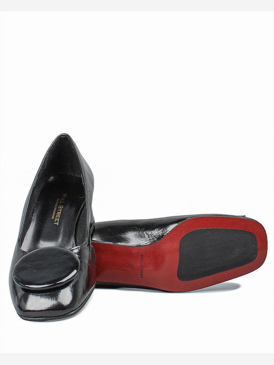 Leather Black Heels