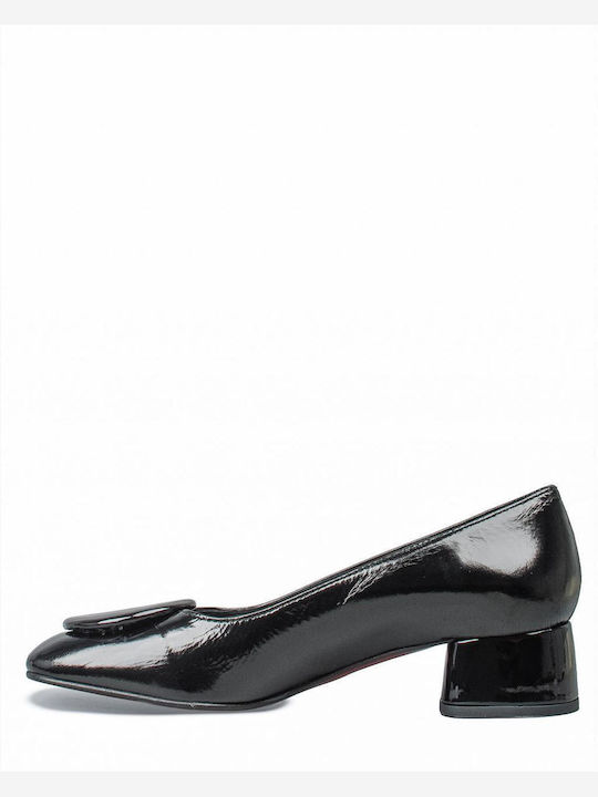 Leather Black Heels