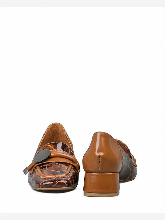 Leather Tabac Brown Heels