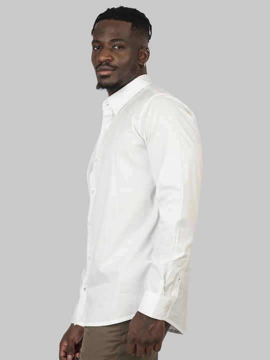 Langärmlig Hemd White