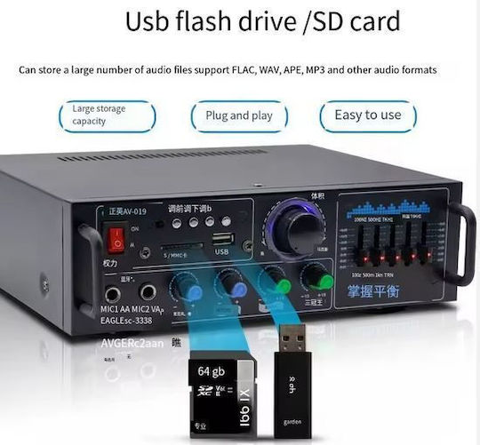 Vire Integriert Hi-Fi-Verstärker Stereo AV-016