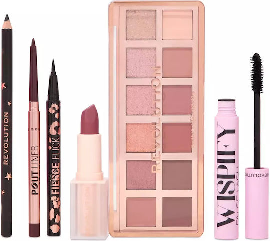Revolution Beauty Ultimate Nude Makeup Set for Eyes & Lips