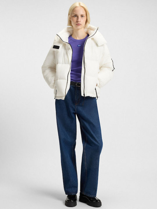 Γυναικείο Puffer Μπουφάν Αδιάβροχο για Χειμώνα  Blue