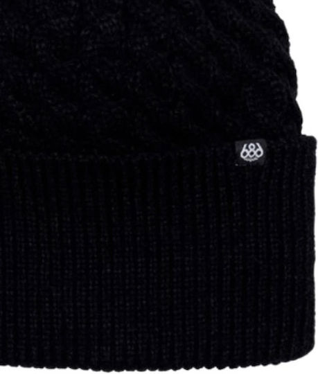 Beanie Beanie Knitted in Black color