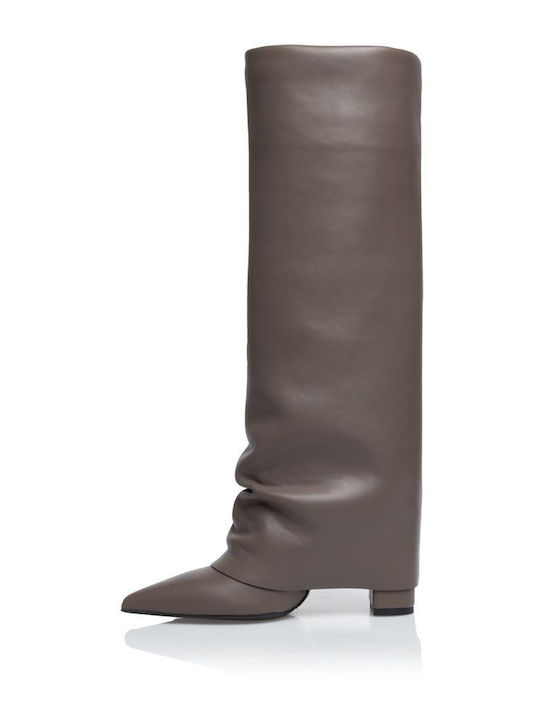High Heel Women's Boots Gray
