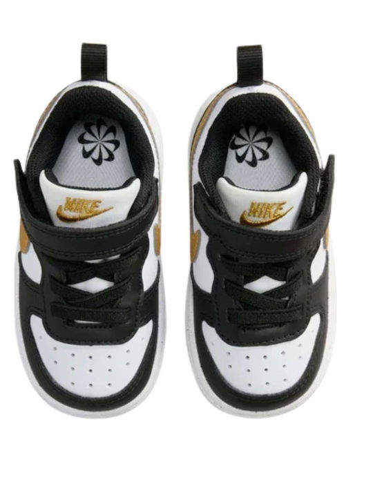 Court Borough Low Παιδικά Sneakers με Σκρατς Μαύρα